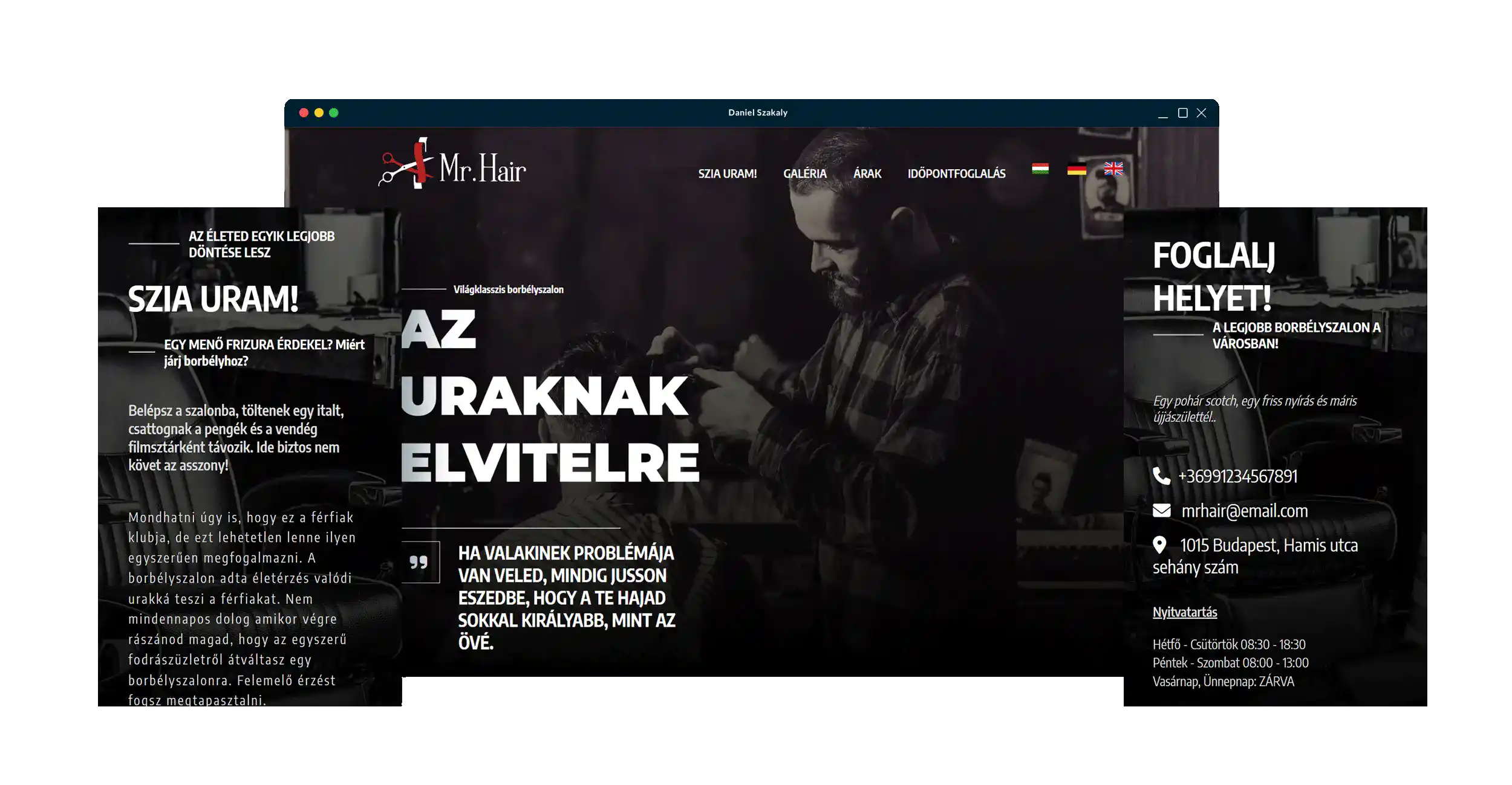 Barber Website Image