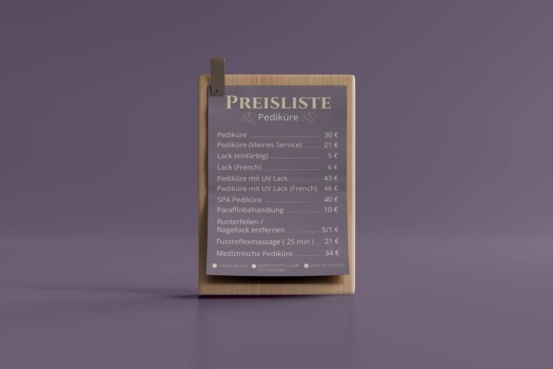 Árlista, Price Card, Preislist Photo