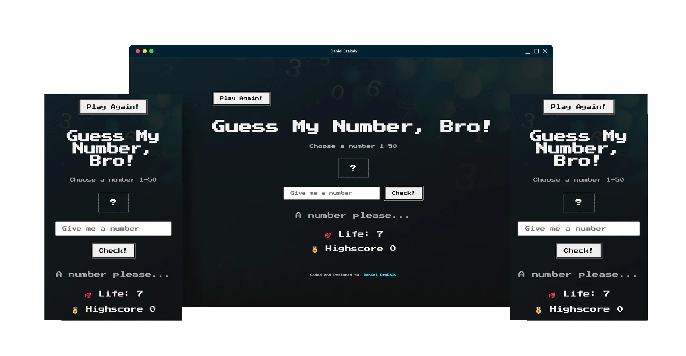 Guess My Number JavaScript Project Website