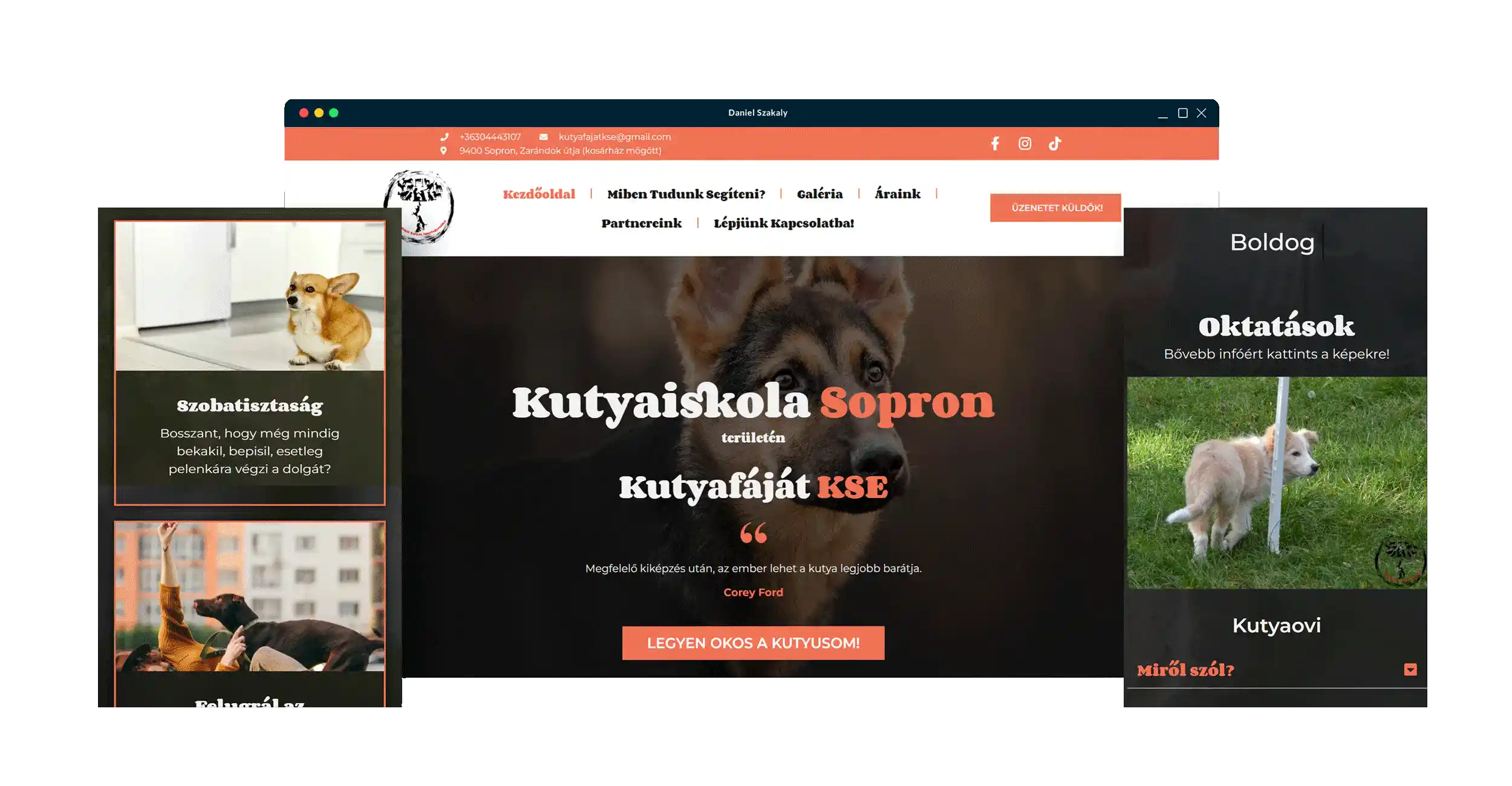 Kutyafajatkse.hu weboldala